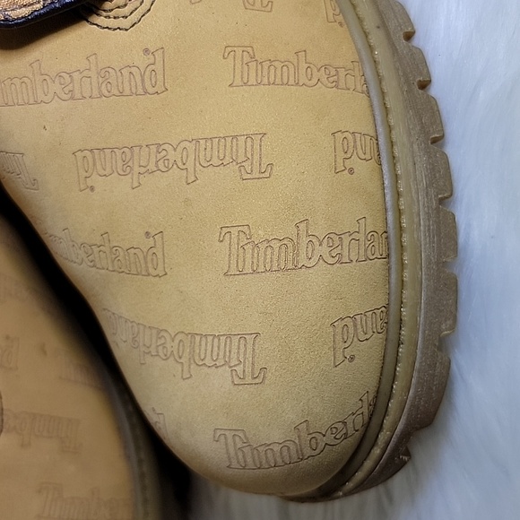 TIMBERLAND est 1973 Waterproof Men Roll up Camel Timberland Logo Print Size 9M - Picture 10 of 13